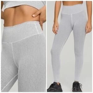 Good American Seamless Core Power Legging Black White, EUC, Size Large XL